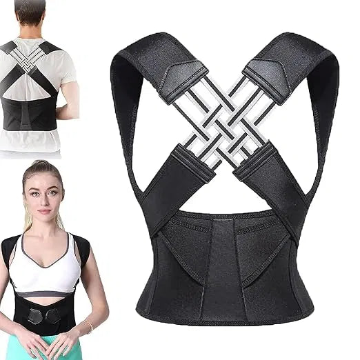 Adjustable Back Brace Posture Corrector – Invisible Back Support Belt for Men & Women